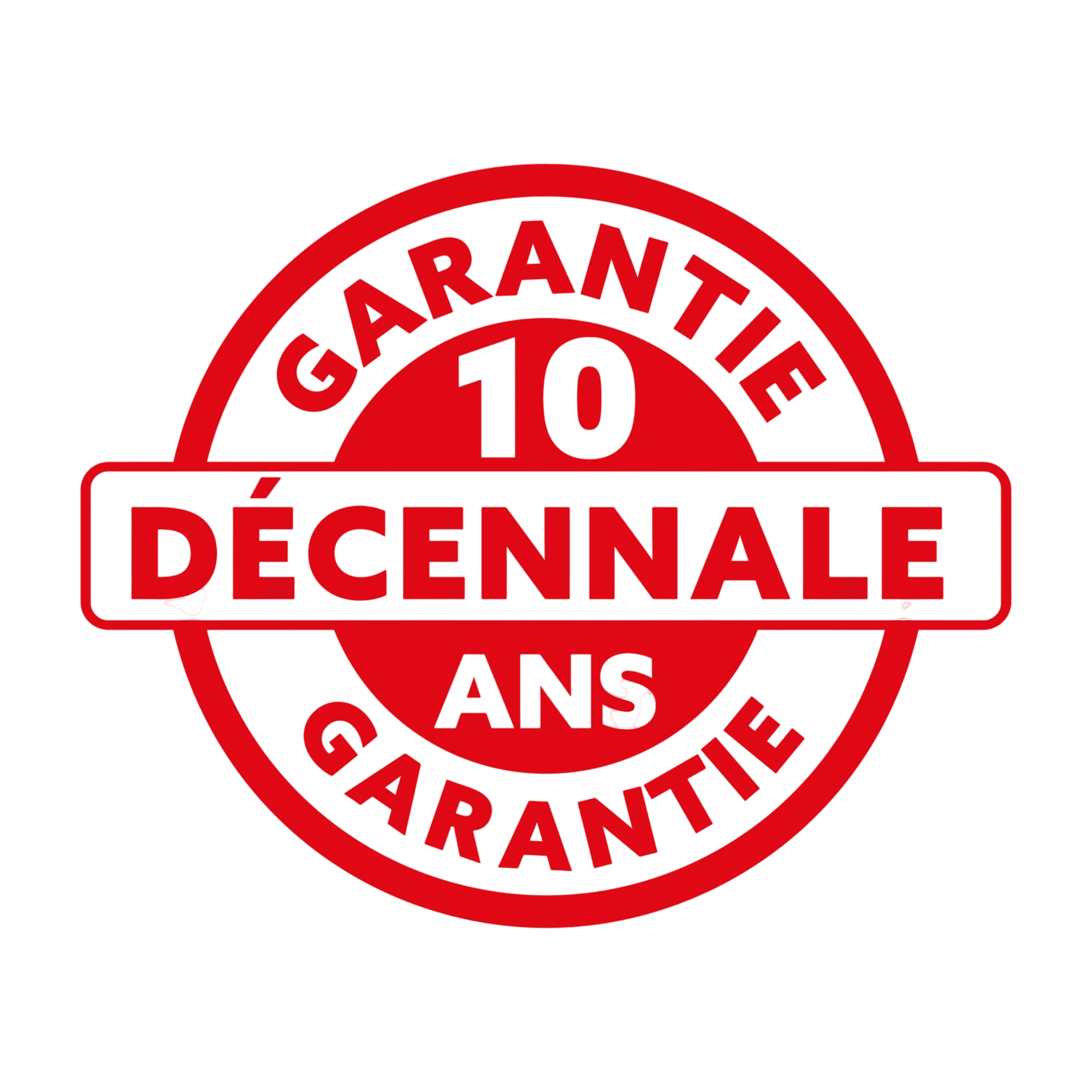 Badge garantie décennale 10 ans pour Couvreur Montauban conforme aux normes de l'assurance construction
